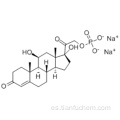 Pregn-4-ene-3,20-dione, 11,17-dihydroxy-21- (phosphonooxy) -, sal de sodio (1: 2), (57186212,11b) CAS 6000-74-4